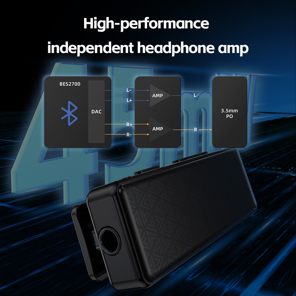 FiiO BTR11, Dongle DAC and Amplifier: Bluetooth 5.3 Receiver LDAC Hi-Fi BES2700 Chip 15-Hour Battery Dongle DAC/AMP
