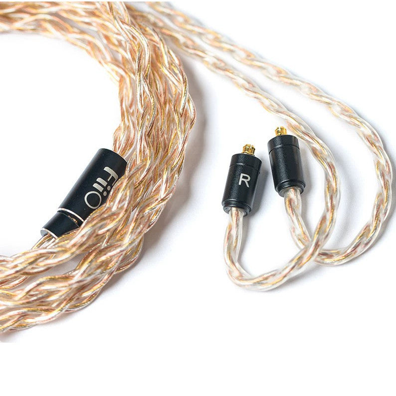 FiiO LC-RE, Upgrade MMCX Cable: Gold, Copper, and Silver Wires with Swappable Plugs, 240 Wires Headphone Cable (LC RE)