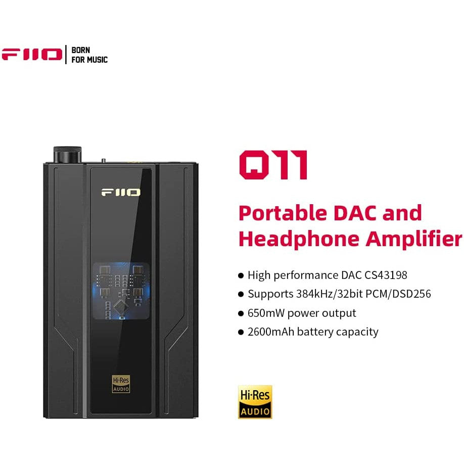 FiiO Q11, Portable DAC and Amplifier: DAC/AMP with 3.5mm, 4.4mm Outputs DAC/AMP (Q 11)