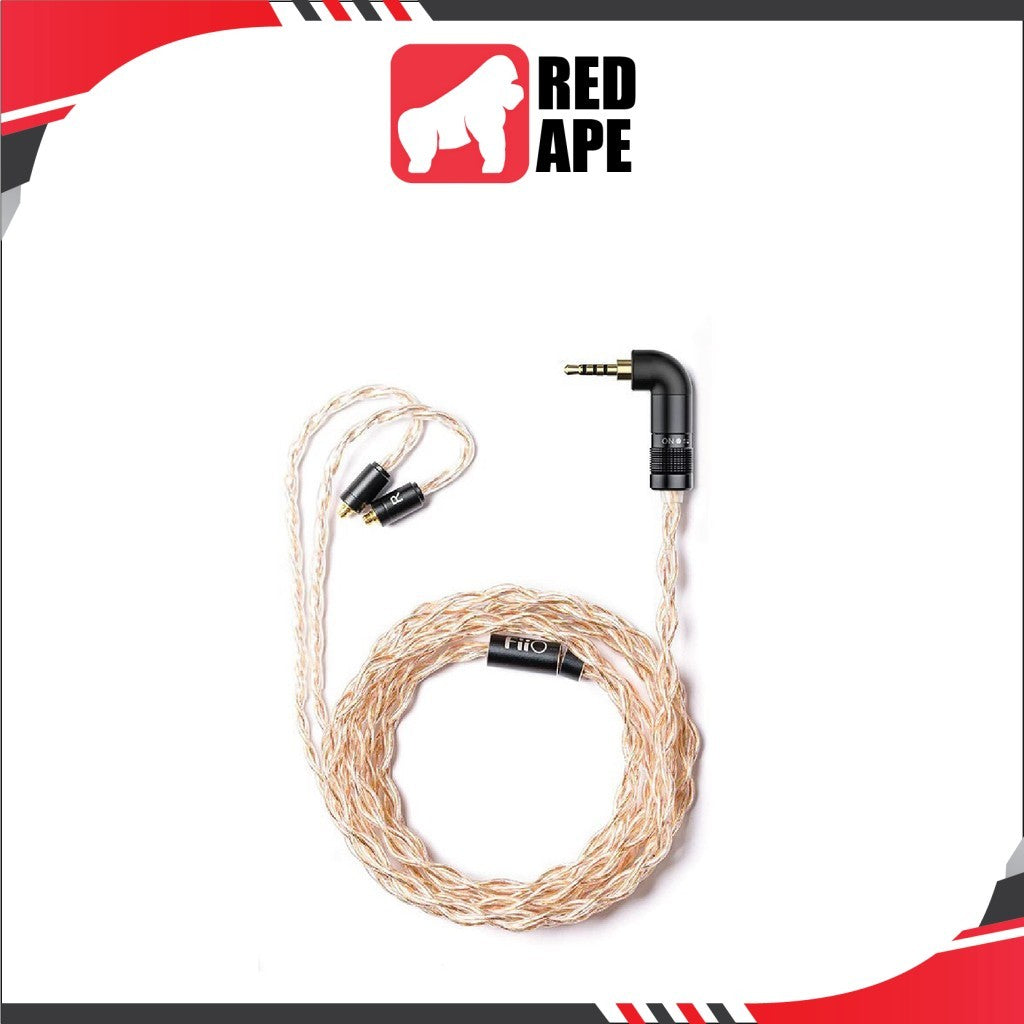 FiiO LC-RE, Upgrade MMCX Cable: Gold, Copper, and Silver Wires with Swappable Plugs, 240 Wires Headphone Cable (LC RE)