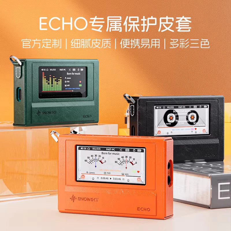 FiiO Nest-ECHO, Protective Case: Leather/TPU Casing for SnowSky ECHO Music Player Casing (FiiO Nest-ECHO)