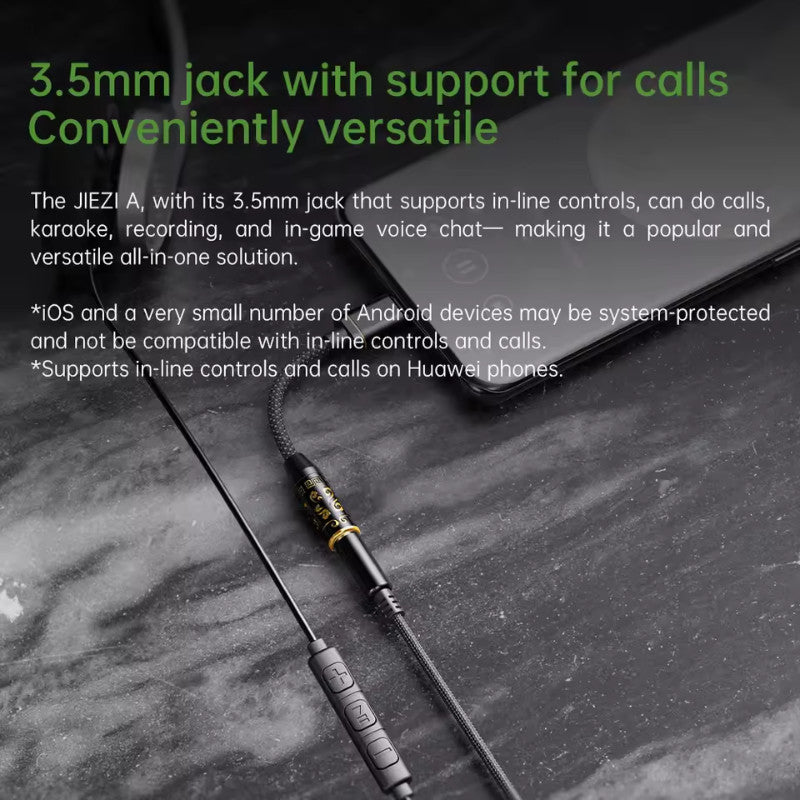 FiiO JadeAudio JIEZI, DAC and Amplifier: Dongle 3.5mm / 4.4mm Portable Hi-Res DAC/AMP with 10-Band PEQ (JIE ZI)