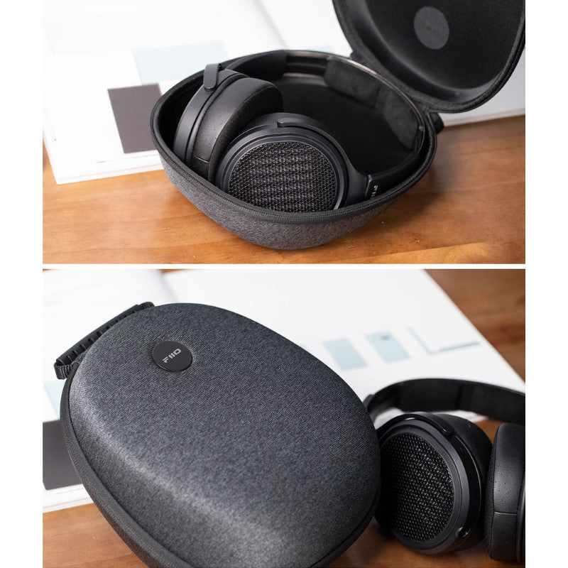 FiiO NEST Cans, Protective Case: Custom Woven Fabric Hard-Shell Large Capacity Over-Ear Headphone Portable Casing