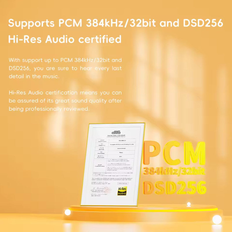 Fiio Snowsky Melody, DAC and Amplifier: Portable Dual CS43131 Dongle DAC/AMP with PEQ and Wood Desig (Snow Sky Melody)