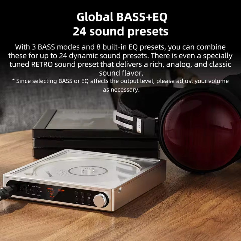 FiiO DM15 R2R, Portable Stereo CD Player: 5-Core Architecture 24Bit R2R High-Power Output CD Ripper Music Player