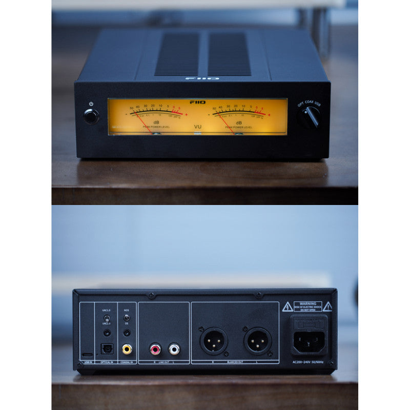FiiO WARMER R2R, Desktop DAC and Amplifier: Fully Balanced 24Bit R2R Resistor Array JJ E88CC Tube Buffer DAC/AMP