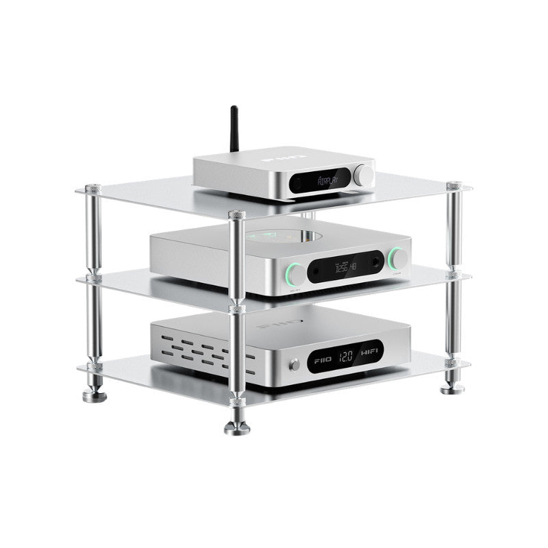 FiiO Modular HiFi Device Storage Rack: Modular Metal Anti-Vibration Rack for HiFi  (FiiO Modular Hifi Storage Rack)
