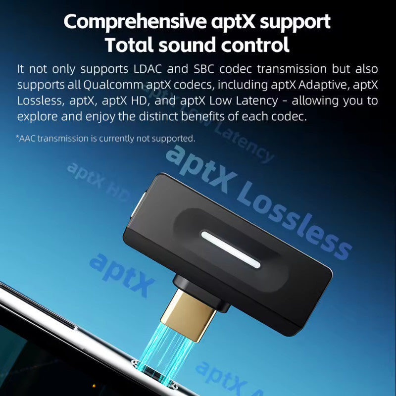 FiiO Air Link, Bluetooth Transmitter: Qualcomm QCC5181 Chip Bluetooth 6.0 Transmitter aptX Lossless LDAC (AirLink)