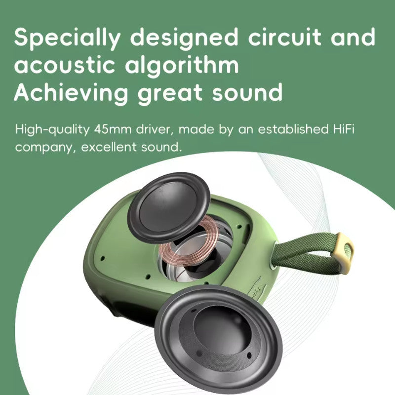 FiiO Snow Sky Anywhere, Portable Bluetooth Speaker: 21H Playtime, Auracast Wireless Stereo Pairing, IPX6 Waterproof