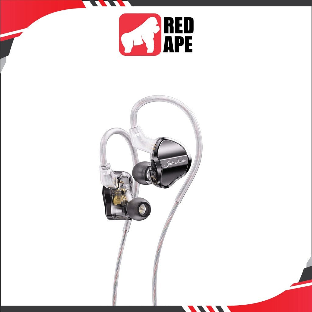 FiiO JadeAudio JD1, Dynamic Driver In-Ear Monitors with Mic: High Performance for Sports, Gaming Earphones IEM (JD 1)
