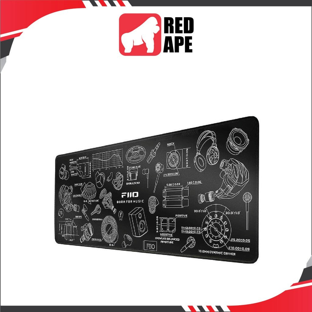 FiiO F2051H, Desktop Mouse Pad (80cmx30cm): for Smooth Mouse Large Extended Non-Slip Gaming Mat (F 2051H, F2051 H)