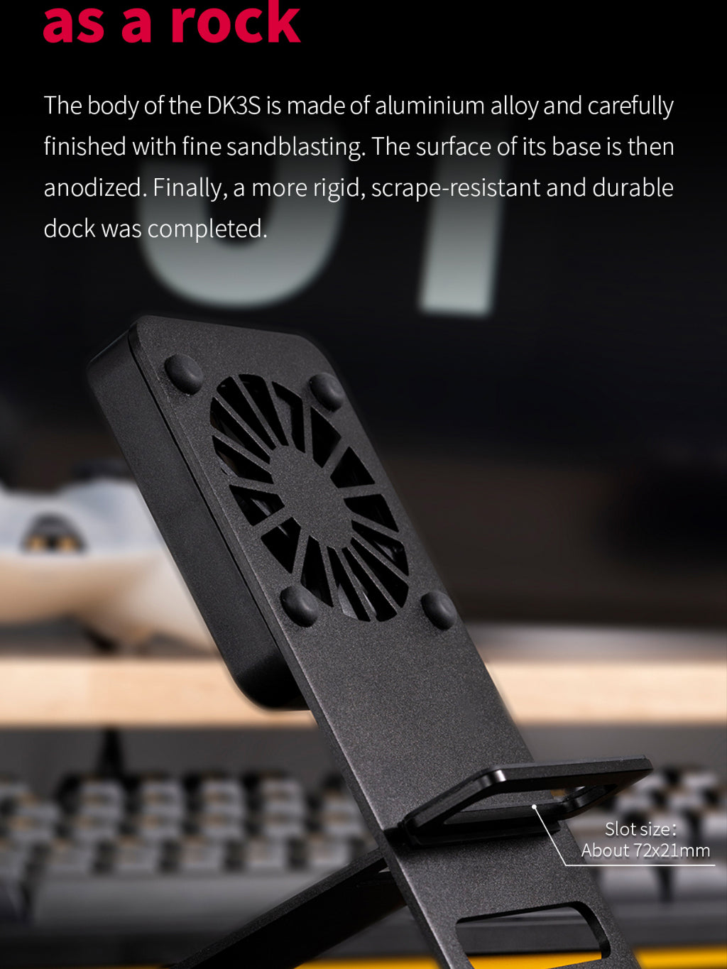 FiiO DK3S, Cooling Fan With Stand: For DAP like FiiO M15, M17, M11 Plus ESS, Mobile, Hiby R6 (DK 3S, DK3 S)