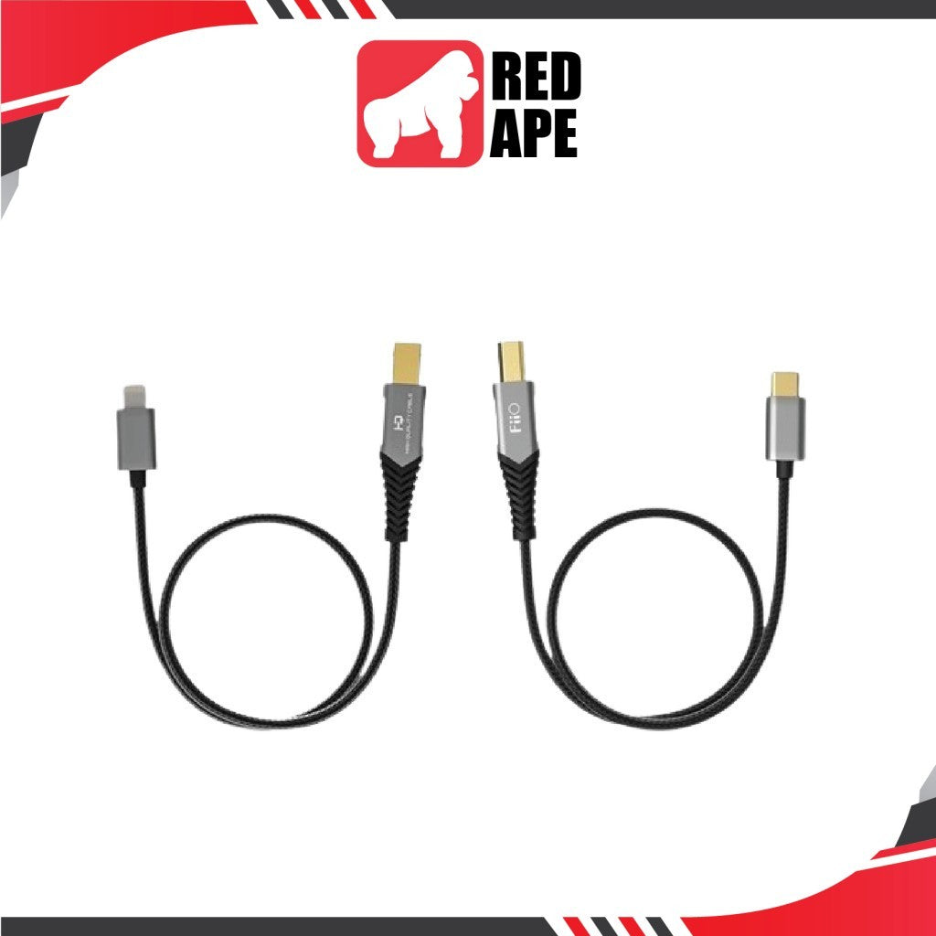 FiiO LD-TC1 LD-LT1 USB Type-B to Type-C / LT OTG Tinned Copper Core Aluminum Alloy Shell DAC Connection Cable