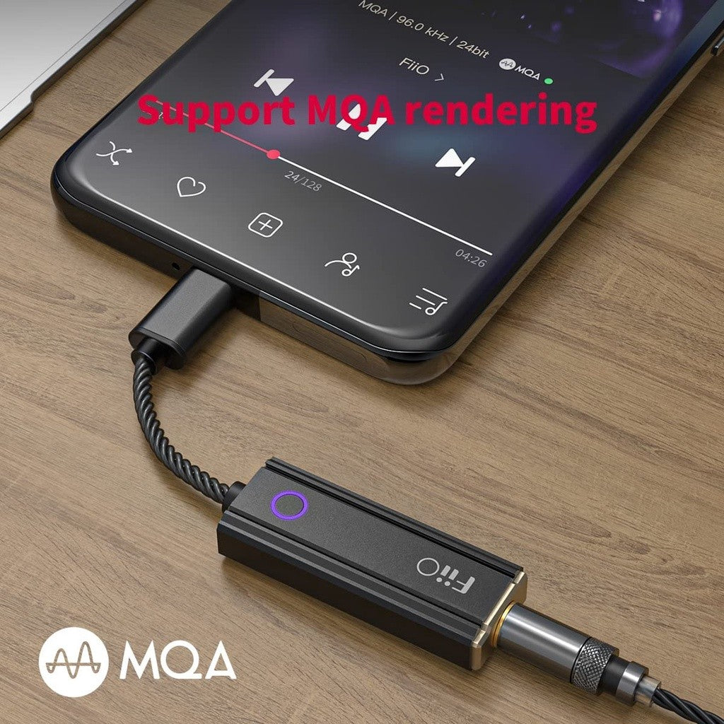 FiiO/JadeAudio KA1, Portable DAC and Amplifier: USB Type C or iP Compatible, Compact DAC/AMP (KA 1)
