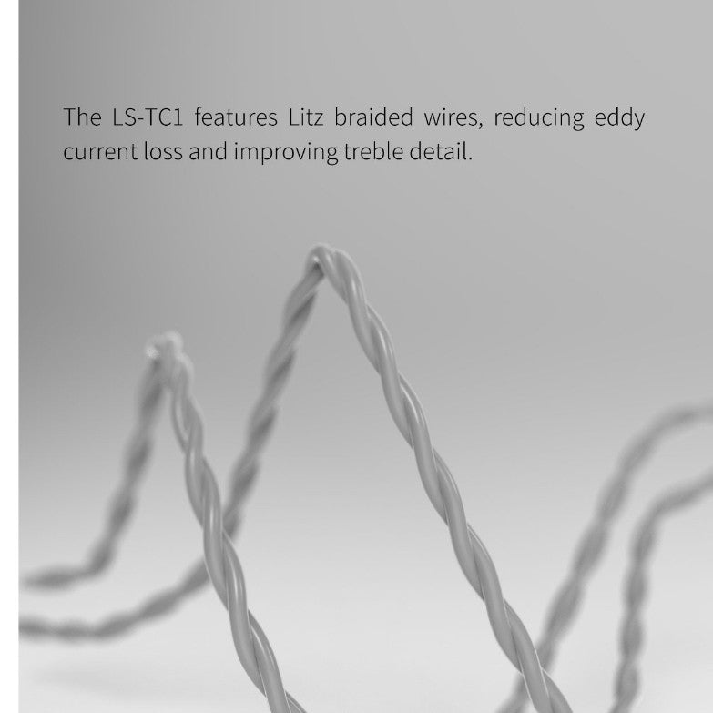 FiiO LS-TC1, In-Ear Monitors Upgrade Cable with Microphone: Type-C to 0.78mm 2-Pin, IEM Replacement Cable (LS TC1)