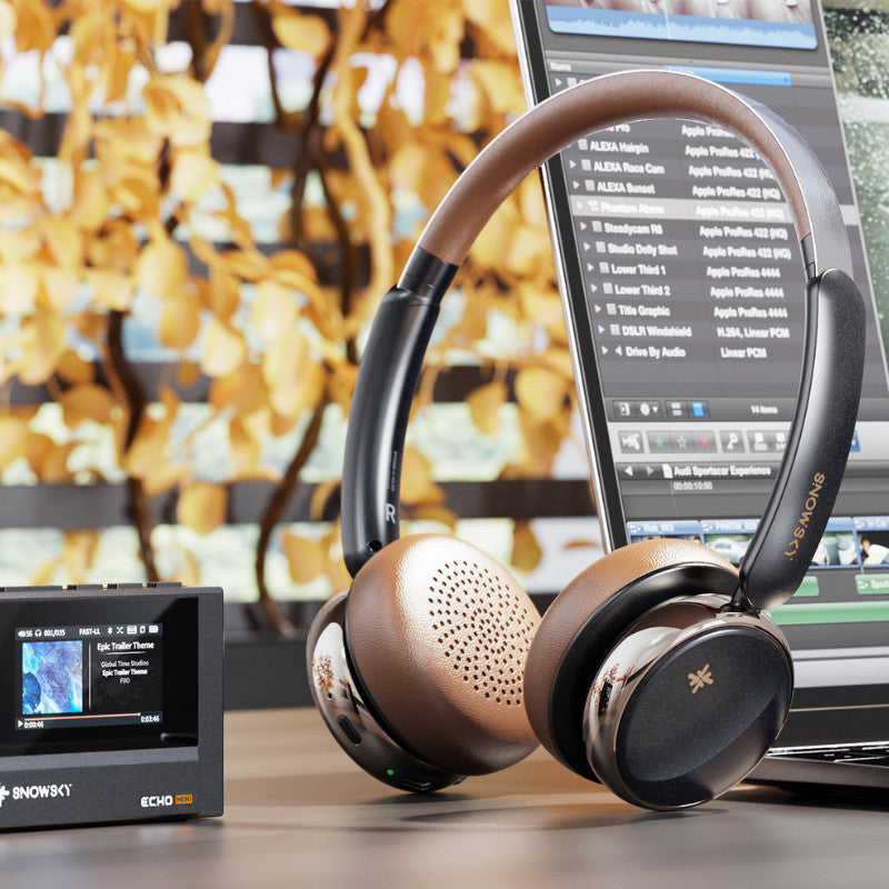 FiiO Snow Sky Anytime, On-Ear Wireless Headphone: Y2K Design Bluetooth 5.4 Noise Cancelling Headphone with 58H Playtime