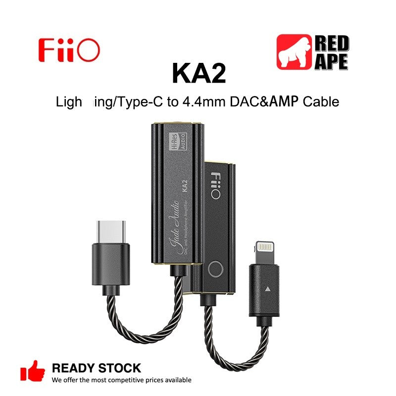 FiiO KA2, Portable DAC and Amplifier: Dual CS43131, 4.4mm Balanced Output Hi-Res Compact  Portable DAC/AMP (KA 2)
