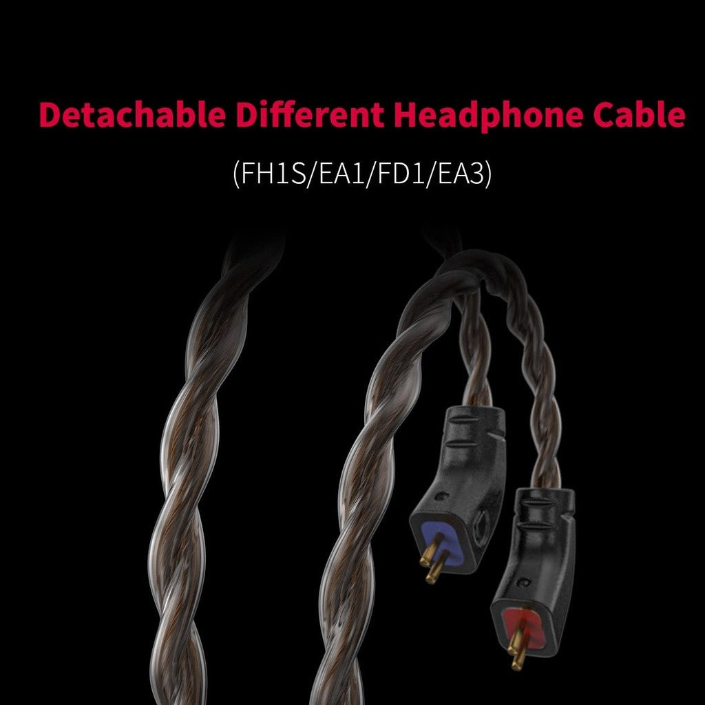 FiiO JH3, In-Ear Monitors: with 0.78mm Detachable Cable Headset 1DD+2BA Hybrid Driver HiFi Audio Earphones IEM (JH 3)