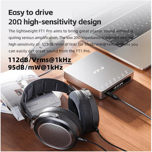 FiiO FT1 Pro, Open-Back Headphones: Planar Magnetic Hi-Fi Professional Studio Headphone (Fii0 FT 1 Pro)