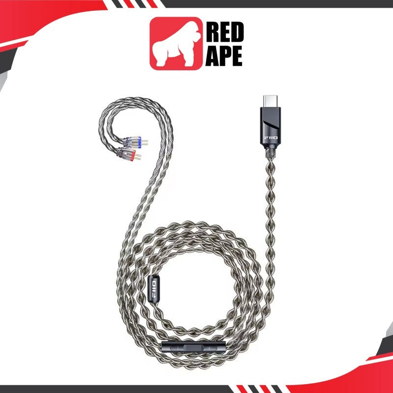 FiiO LS-TC2, Replacement Cable: Type C HiFi Digital Audio Decoding 8-Band PEQ Upgrade Cable (LSTC2)