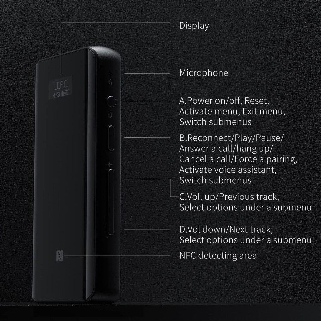 FiiO BTR5, Portable DAC and Amplifier: with MQA Support Bluetooth DAC/AMP (BTR 5, BTR05)