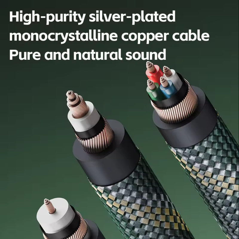 FiiO LINK, HiFi Audio Cable: Silver-Plated Monocrystalline Copper with Dual-Layer Shielding (FiiO LINK Cable)