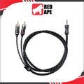 FiiO LR-3.5A, 3.5mm to Dual RCA Audio Cable: 3.5mm Male to Dual RCA Male Analog Audio Cable (1Mtr, LR3.5A, LR 3.5A)