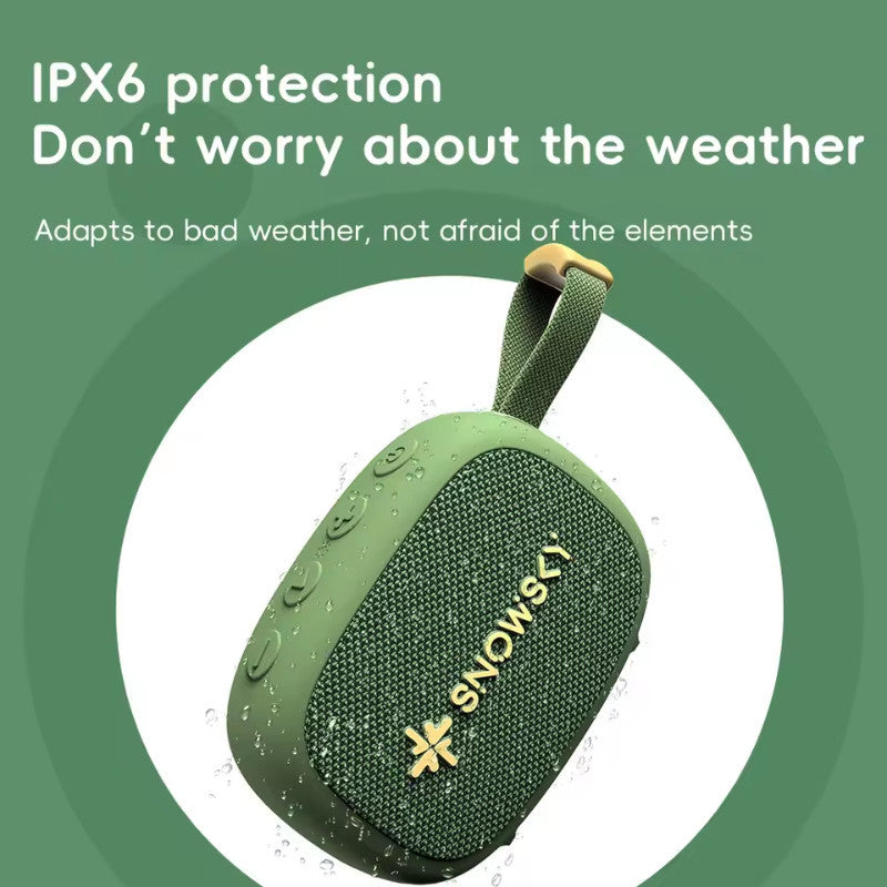 FiiO Snow Sky Anywhere, Portable Bluetooth Speaker: 21H Playtime, Auracast Wireless Stereo Pairing, IPX6 Waterproof