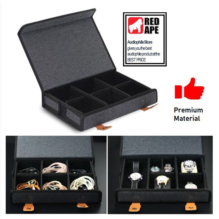 Premium Earphones and Cables, Protective Case: Compatible with Sony, Spinfit, KZ, Shure, FiiO Casing (Premium Case)
