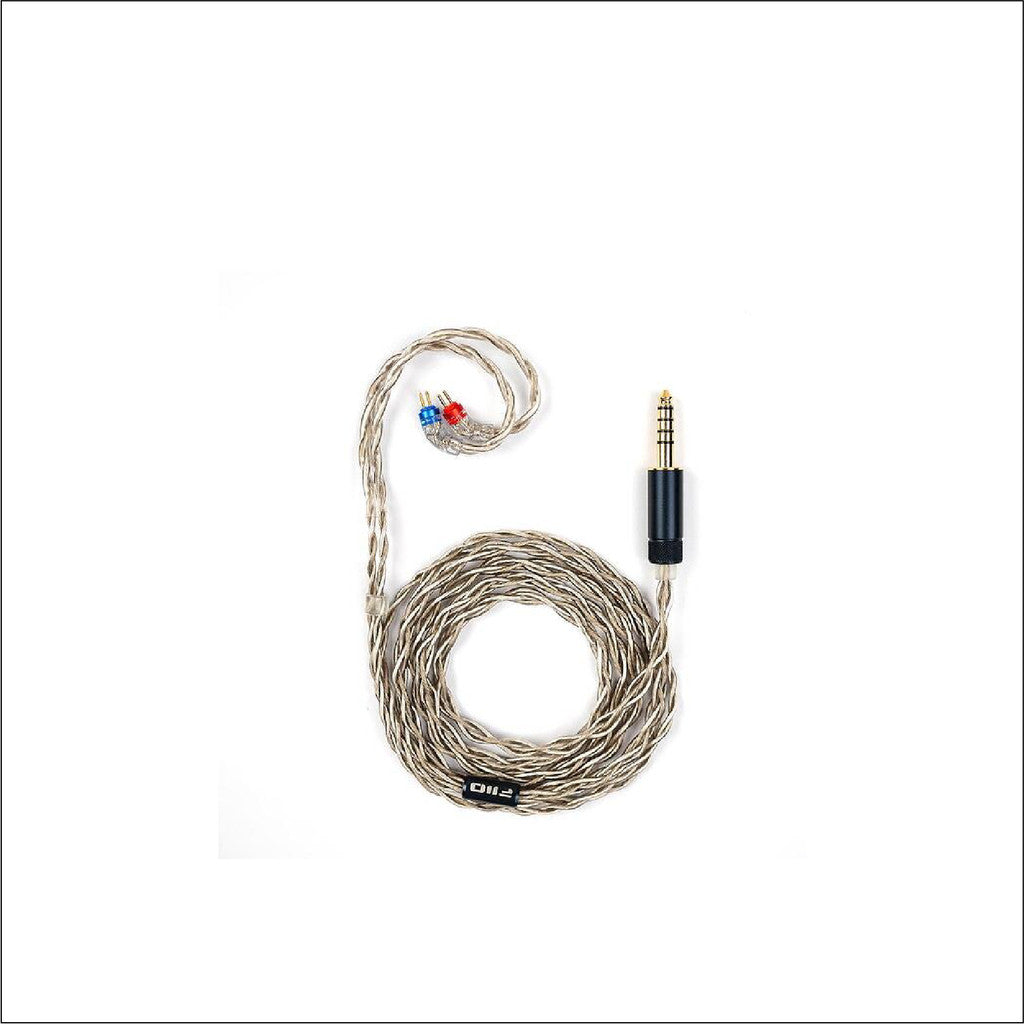FiiO LS-4.4A, In-Ear Monitors Upgrade Cable: Silver-plated Copper Dual Pin Replacement Cable (LS4.4A, LS 4.4A)