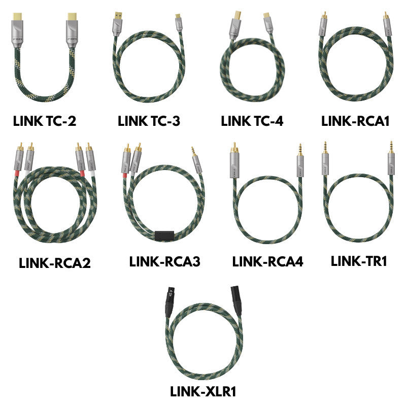 FiiO LINK, HiFi Audio Cable: Silver-Plated Monocrystalline Copper with Dual-Layer Shielding (FiiO LINK Cable)