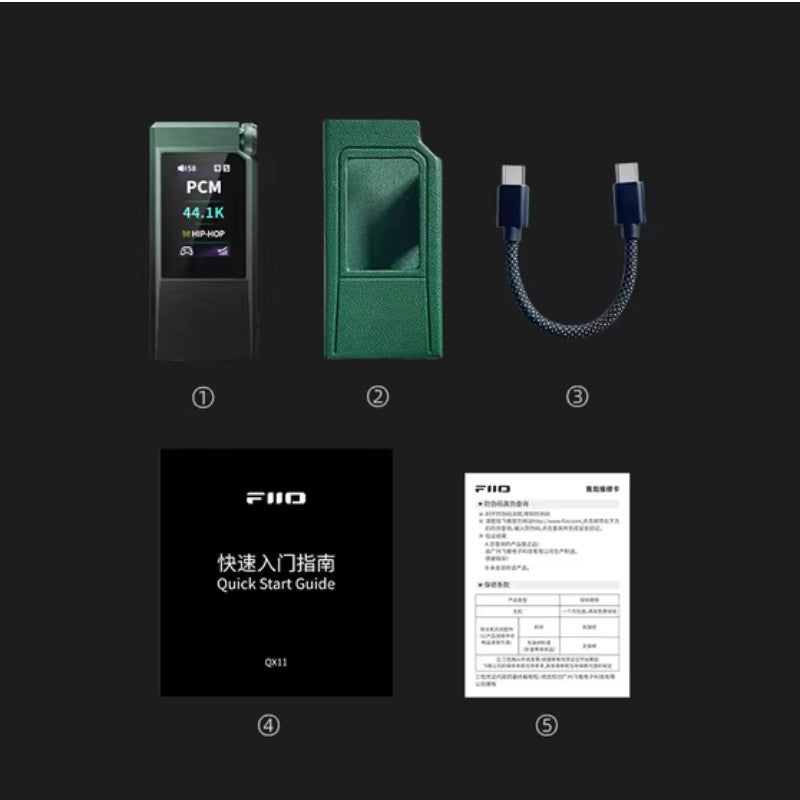 FiiO QX11, Dongle DAC and Amplifier: Dual ES9069Q with 800mW+800mW, HiFi & Game Modes DAC/AMP (QX11)