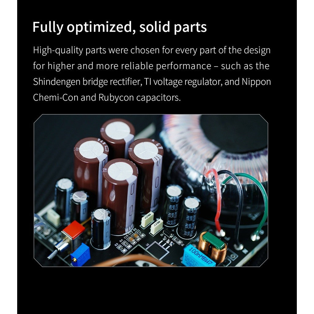 FiiO PL50, Linear Power Supply: for Headphone Amplifiers Low Noise Regulated 12V or 15V Power Supply (PL 50)