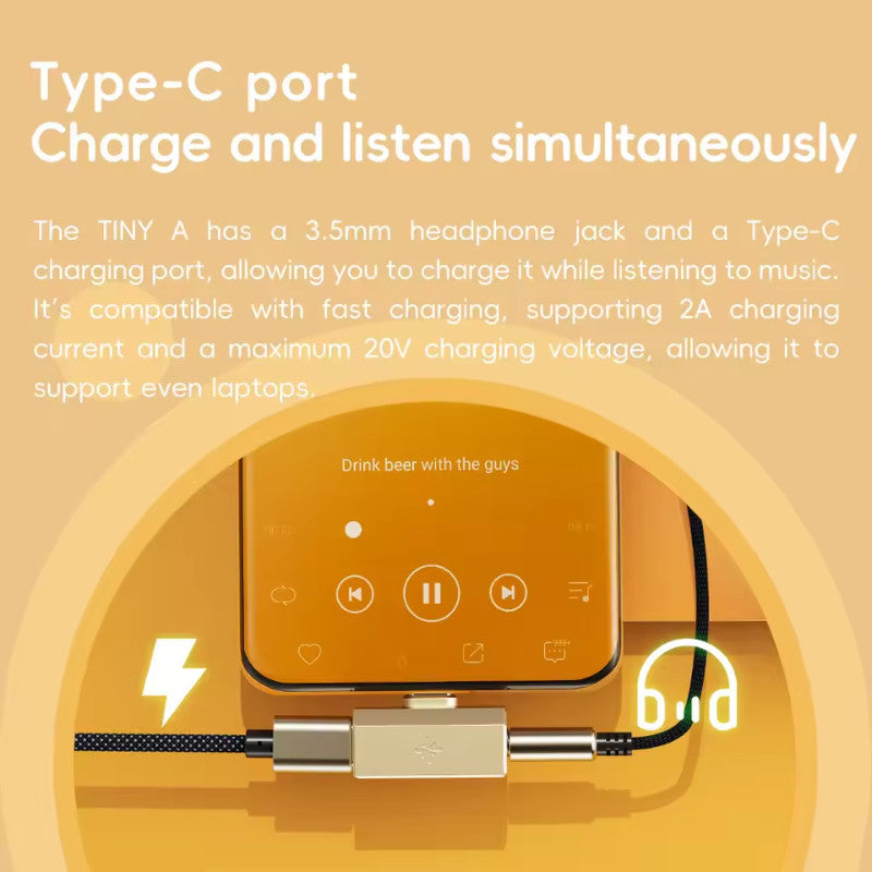 FiiO SnowSky Tiny A / B, DAC and Amplifier: Dongle Portable Hi-Res DAC/AMP with 10-Band PEQ (Tiny)