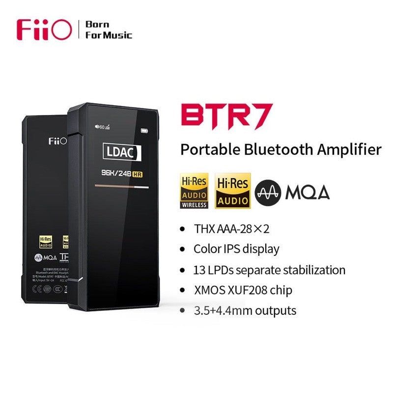 FiiO BTR7, Flagship Portable DAC and Amplifier: Supports LDAC/aptX HD/MQA 384K Bluetooth Receiver DAC/AMP (BTR 7)