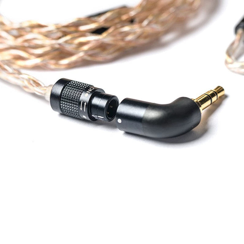 FiiO LC-RE, Upgrade MMCX Cable: Gold, Copper, and Silver Wires with Swappable Plugs, 240 Wires Headphone Cable (LC RE)