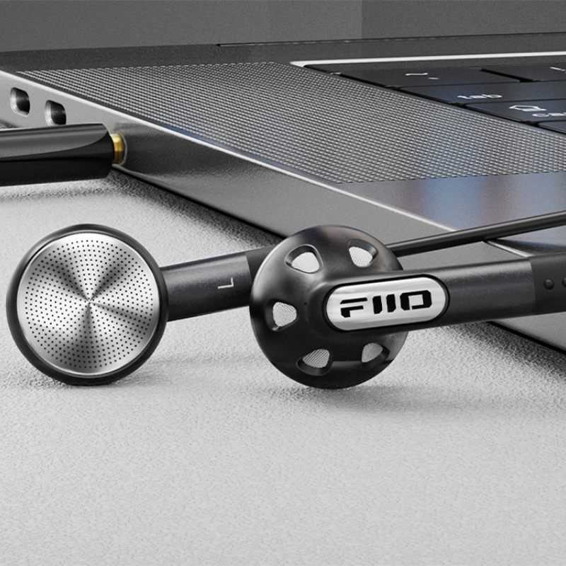 FiiO FF1, Wired Flathead Earbuds: 14.2mm Beryllium-Plated Driver Detachable Cable Open-Back Design Earphones (FF 1)