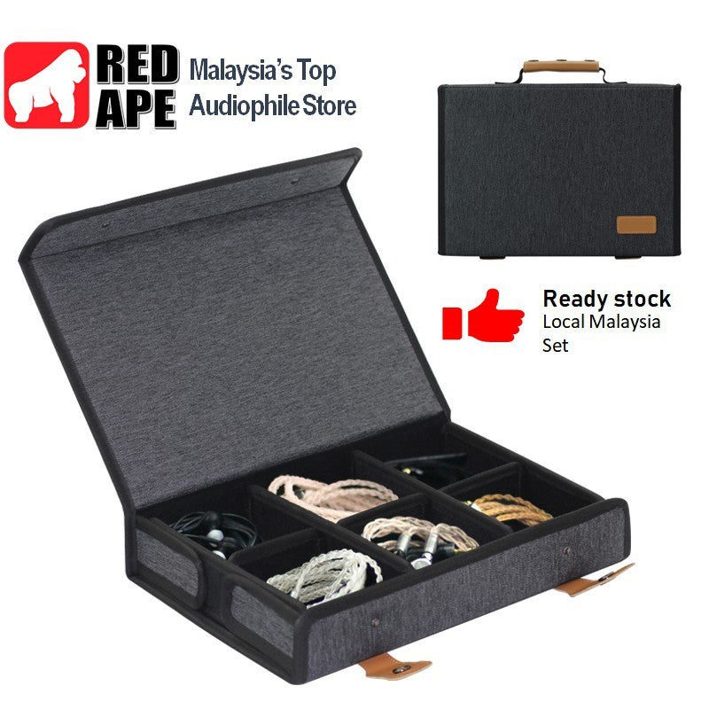 Premium Earphones and Cables, Protective Case: Compatible with Sony, Spinfit, KZ, Shure, FiiO Casing (Premium Case)