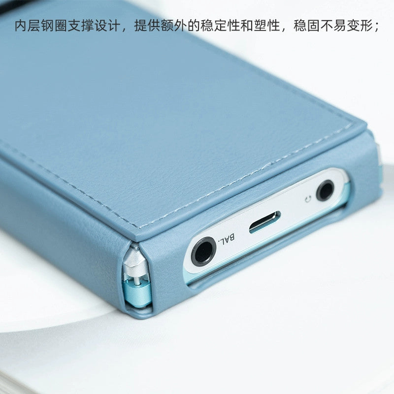 FiiO SK-JM21, Protective PU Leather Case: for FiiO JM21 Music Players Casing, Anti-Slip Design, Original Fit (SK JM21)