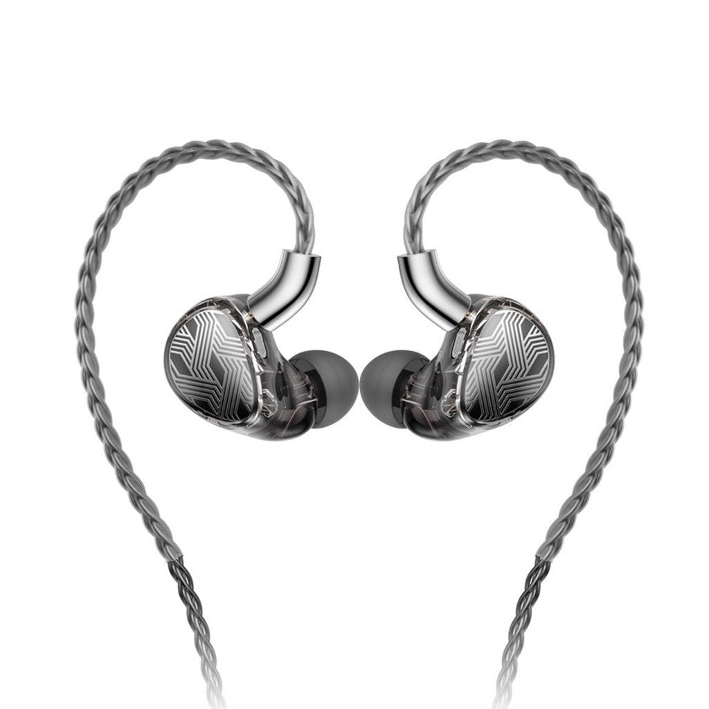 FiiO FA19, Balanced Armature In-Ear Monitors: 10BA Detachable Pure Silver MMCX Headphone Cable Earphones IEM (FA 19)