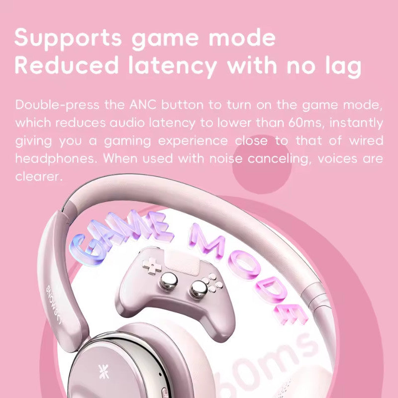 FiiO Snow Sky Anytime, On-Ear Wireless Headphone: Y2K Design Bluetooth 5.4 Noise Cancelling Headphone with 58H Playtime
