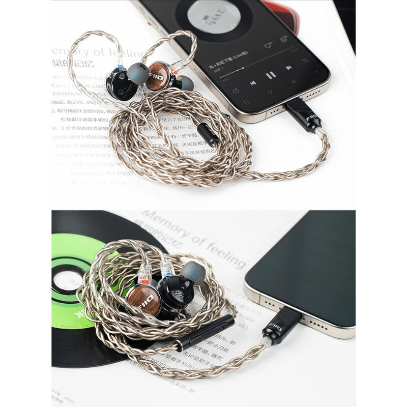 FiiO LS-TC2, Replacement Cable: Type C HiFi Digital Audio Decoding 8-Band PEQ Upgrade Cable (LSTC2)